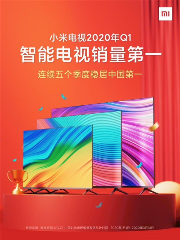 小米电视连续5个季度中国第一！年轻人的第一台“轻旗舰”来了