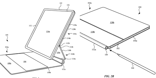 专利曝光iPad Pro新键盘套：转轴处可塞入手写笔