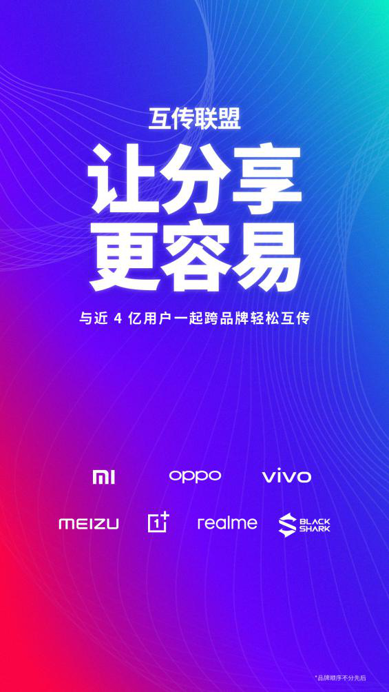 小米、OPPO、vivo等7厂商加入 互传联盟速度太渣？实测辟谣